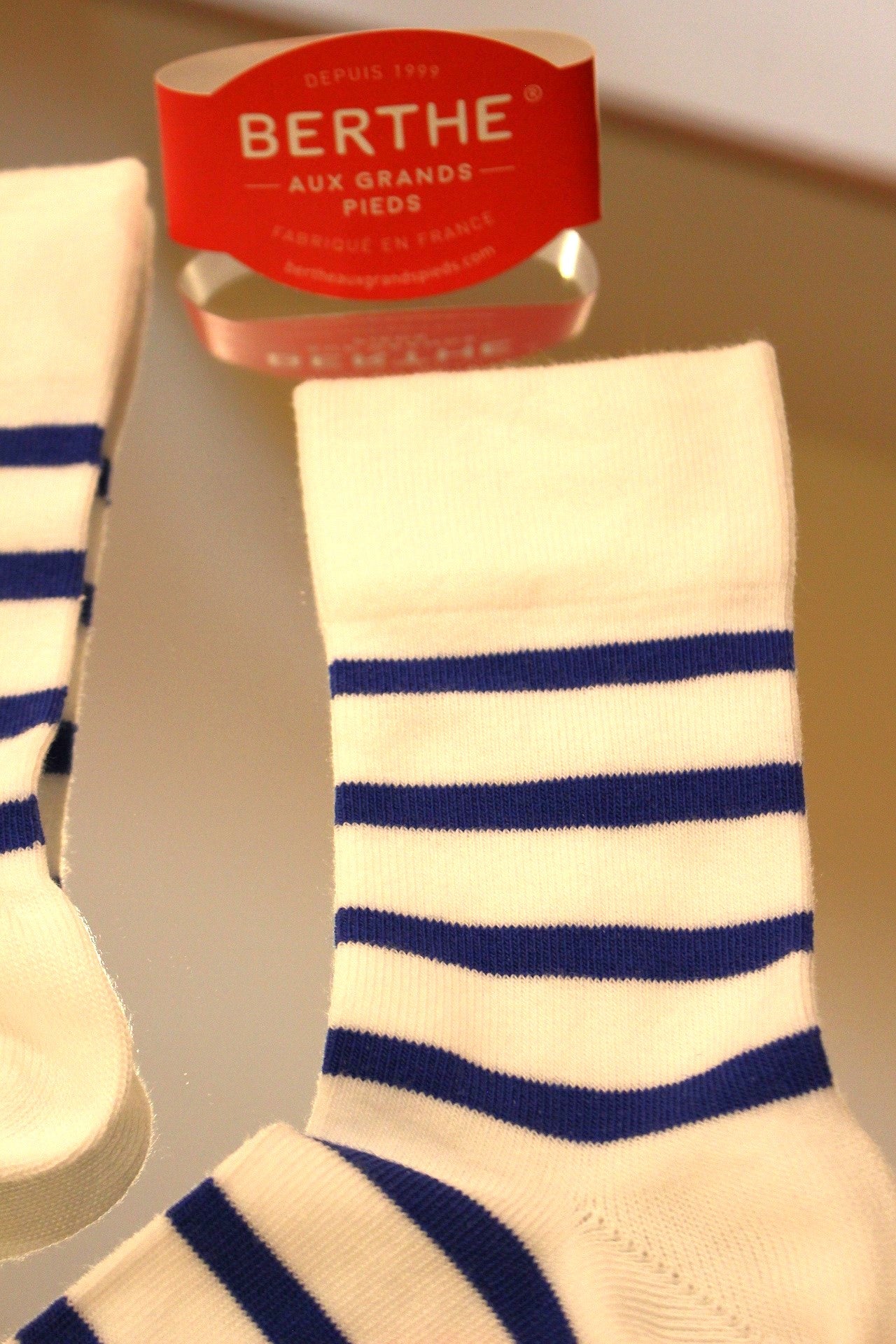 Chaussettes coton marinières BERTHE AUX GRANDS PIEDS