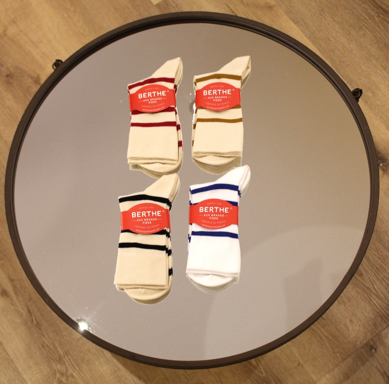 Chaussettes coton marinières BERTHE AUX GRANDS PIEDS