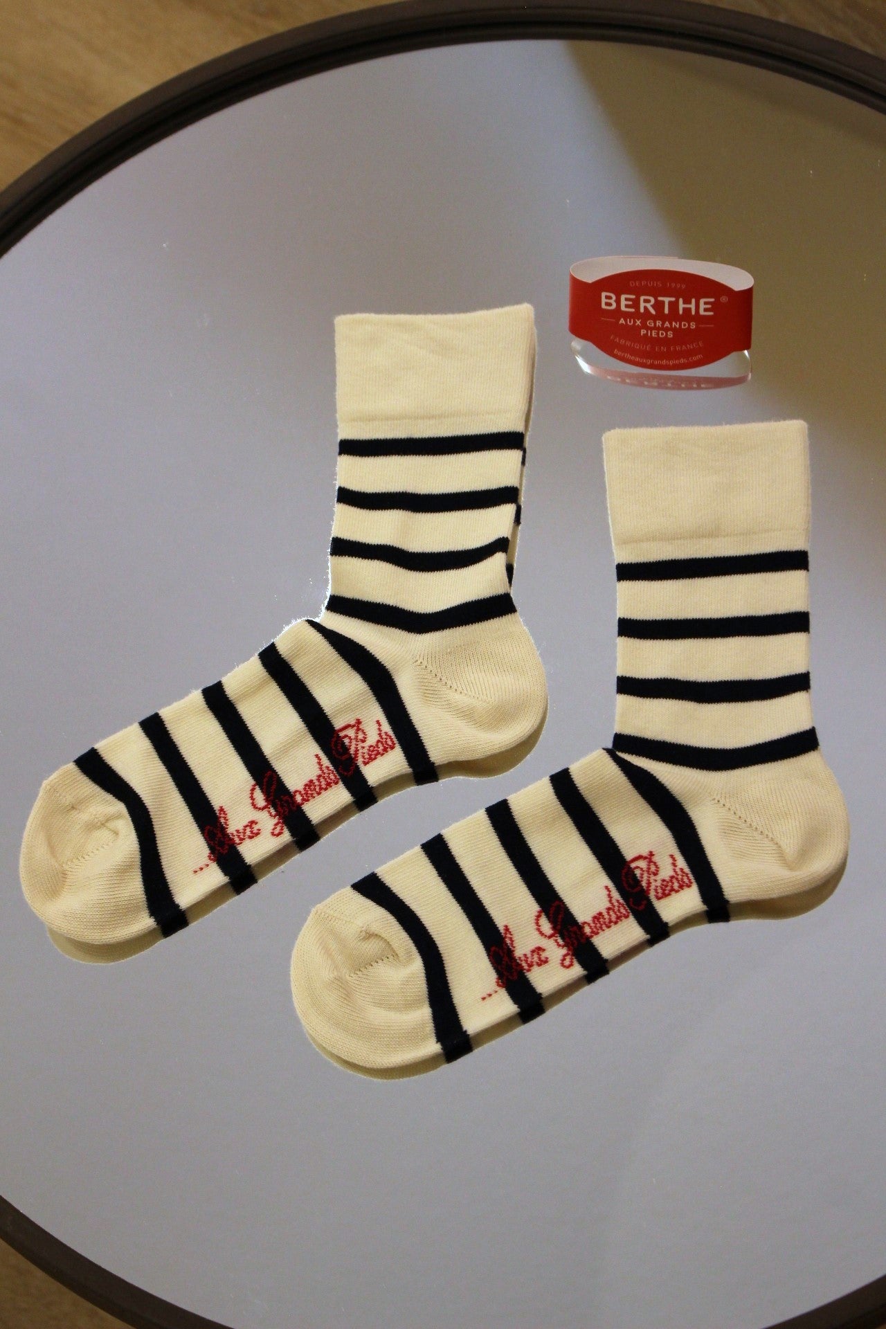 Chaussettes coton marinières BERTHE AUX GRANDS PIEDS
