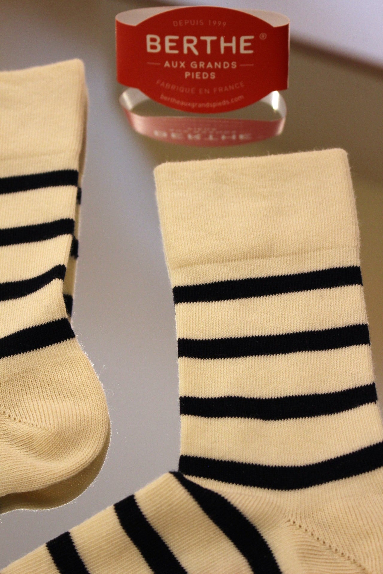 Chaussettes coton marinières BERTHE AUX GRANDS PIEDS