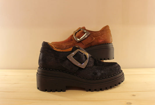 Derby semelle compensée épaisse et crantée CASTA