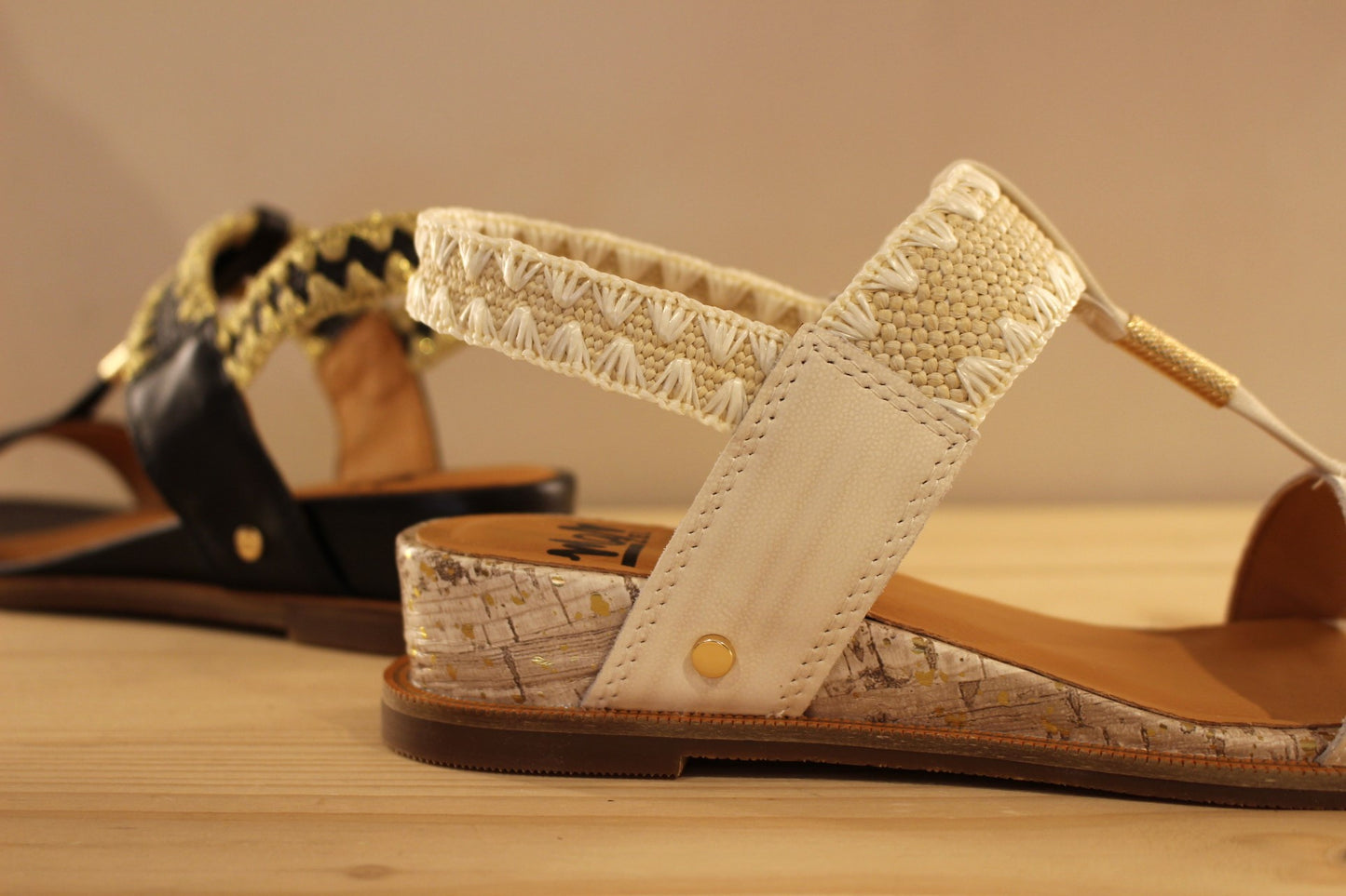 Sandale cuir petit talon MAMZELLE