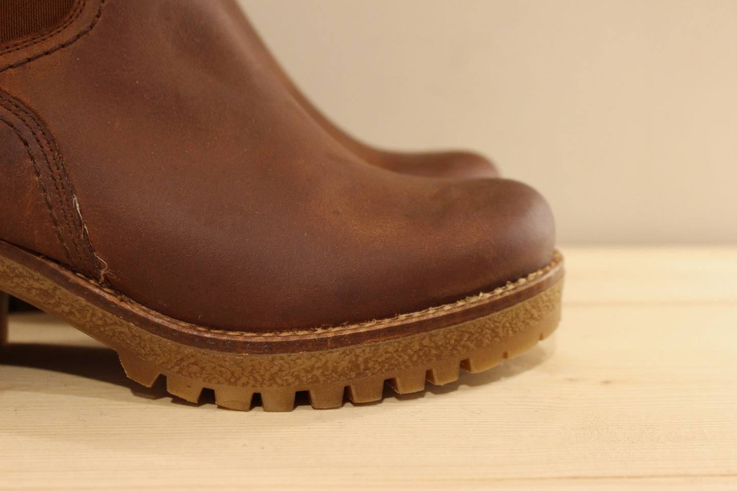 Boots chelsea femme cuir et chaud petit talon PANAMA JACK