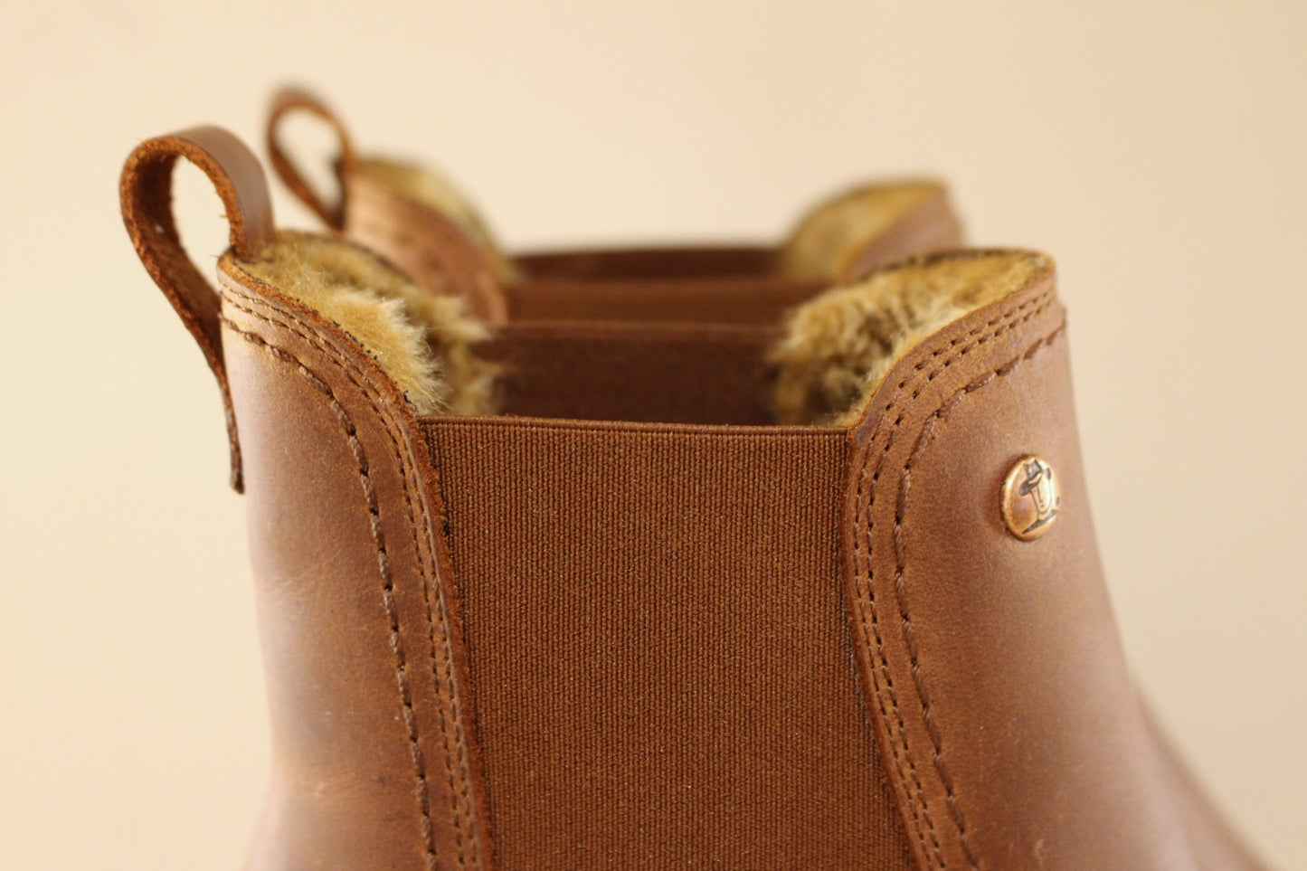 Boots chelsea femme cuir et chaud petit talon PANAMA JACK