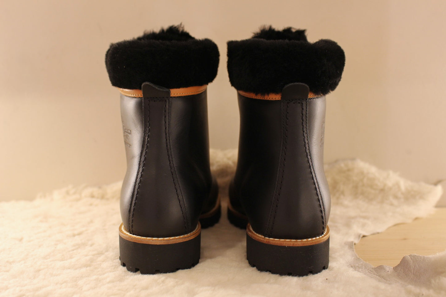Bottines femme en cuir waterproof noir PANAMA JACK