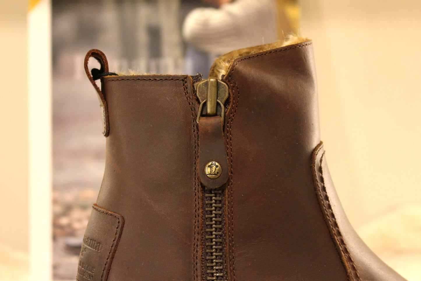 Bottine femme cuir et chaud petit talon PANAMA JACK