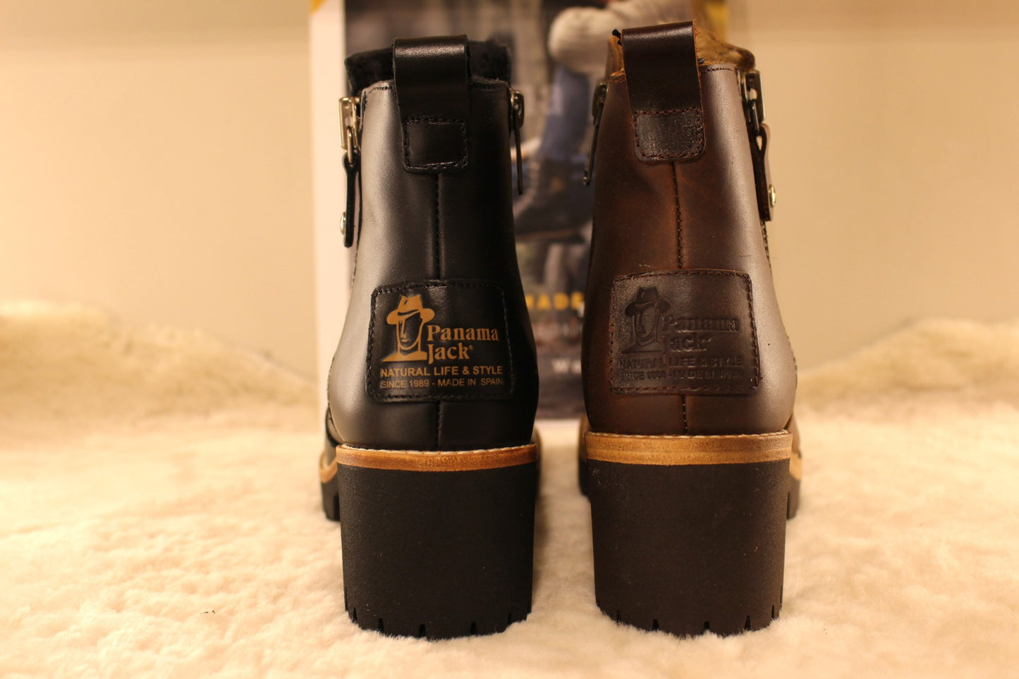 Bottine femme cuir et chaud petit talon PANAMA JACK