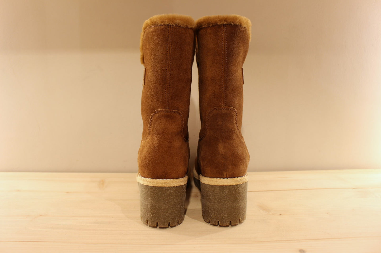 Bottines femme cuir et laine de mouton petit talon PANAMA JACK
