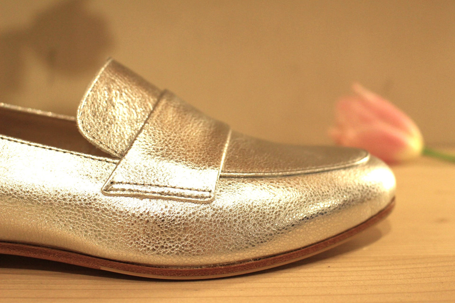Mocassin femme métal argent LLOYD