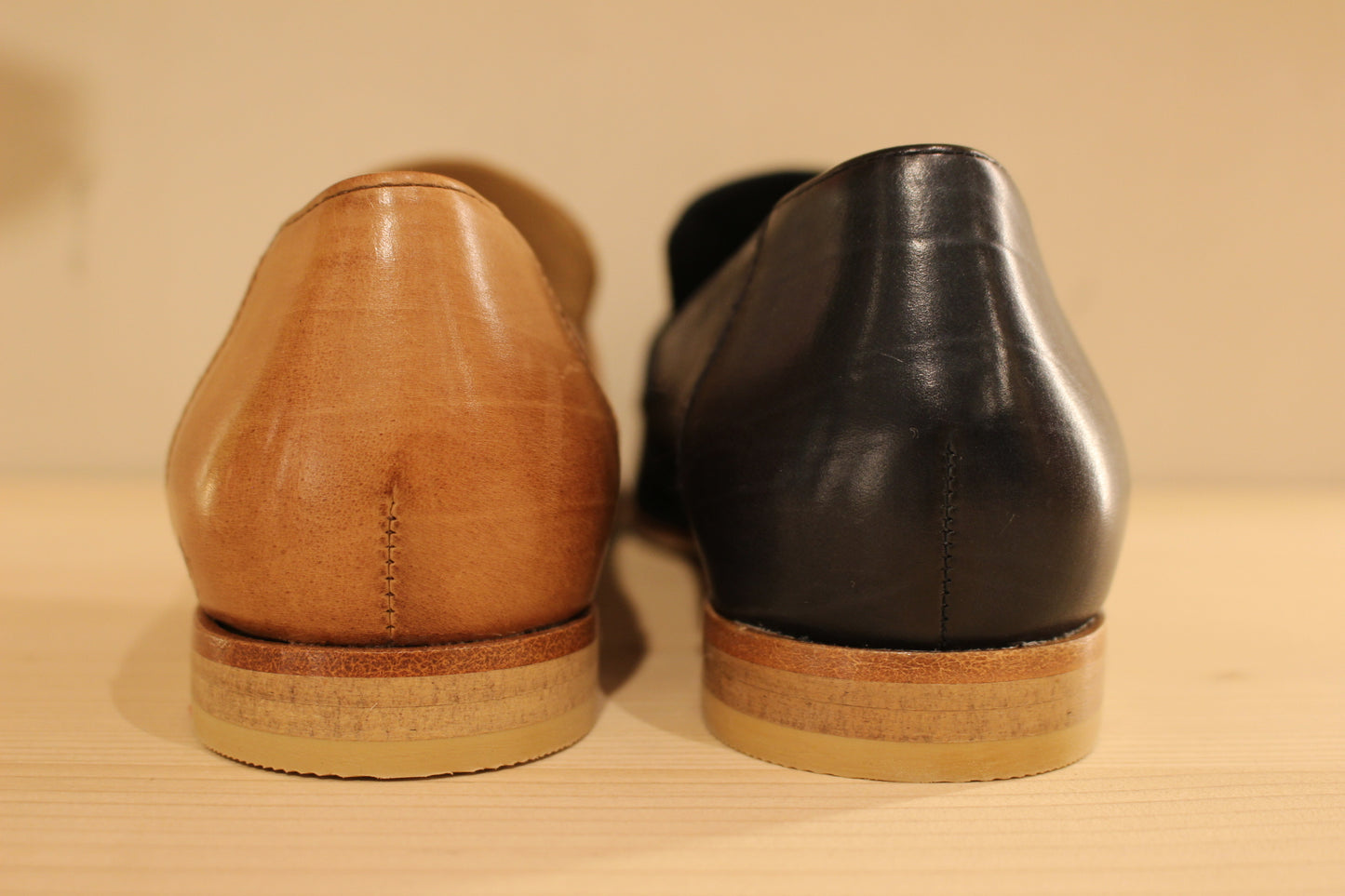 Mocassin cuir bleu ou cognac LLOYD