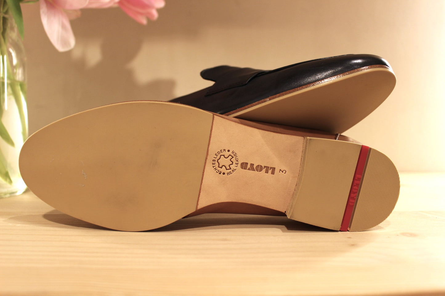 Mocassin cuir bleu ou cognac LLOYD