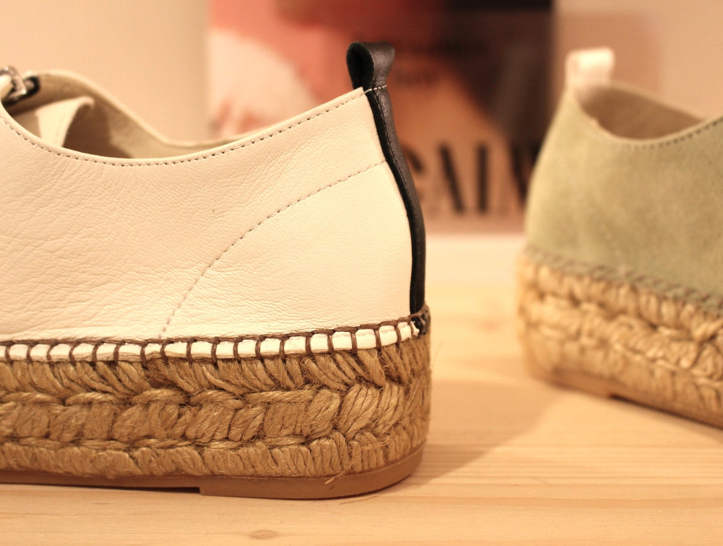 Chaussures en cuir et semelles corde faite main GAIMO