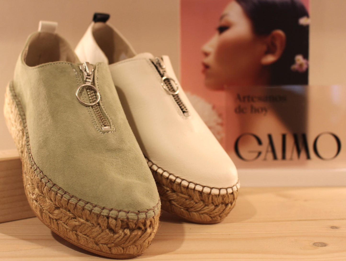 Chaussures en cuir et semelles corde faite main GAIMO