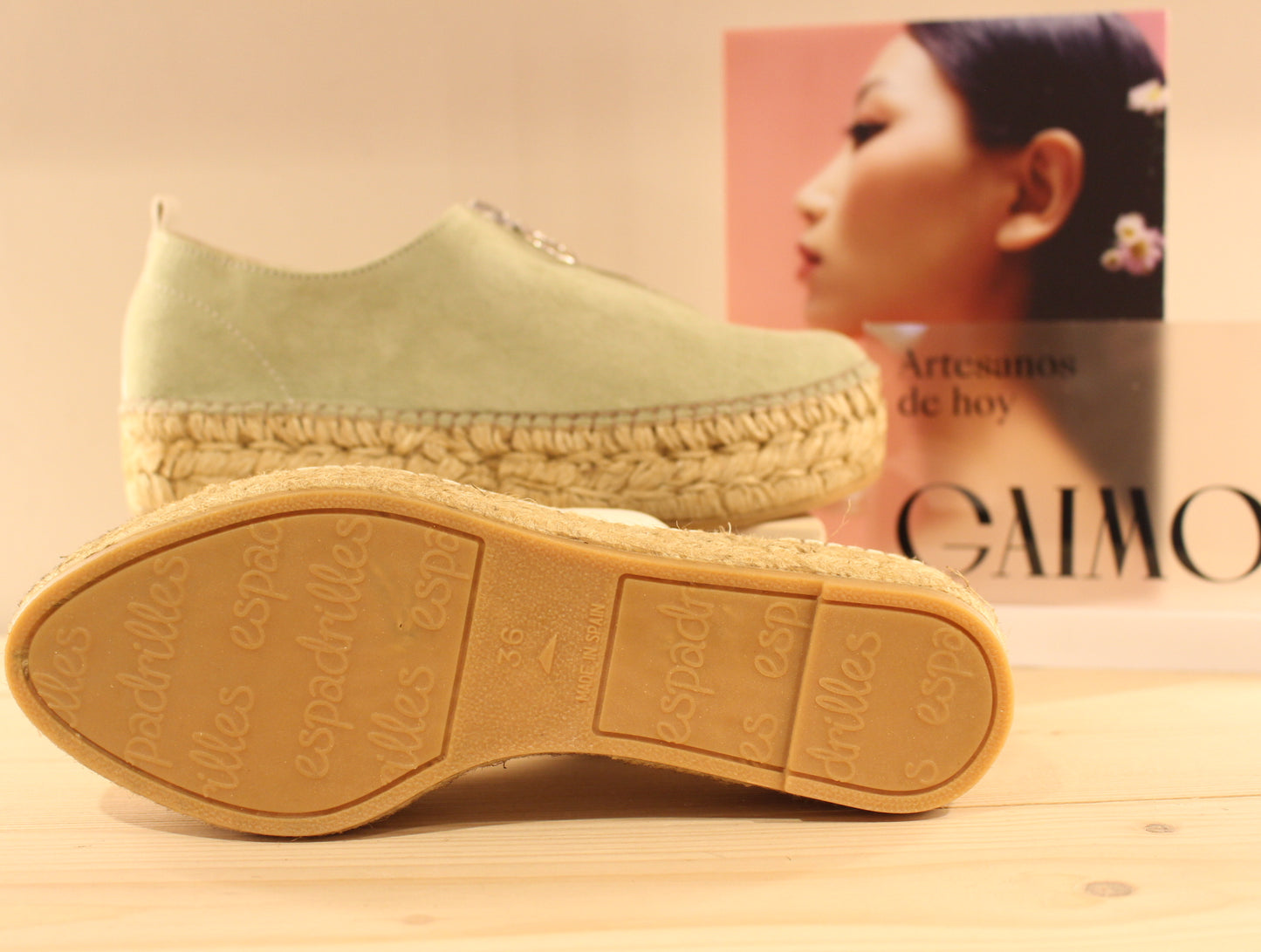 Chaussures en cuir et semelles corde faite main GAIMO