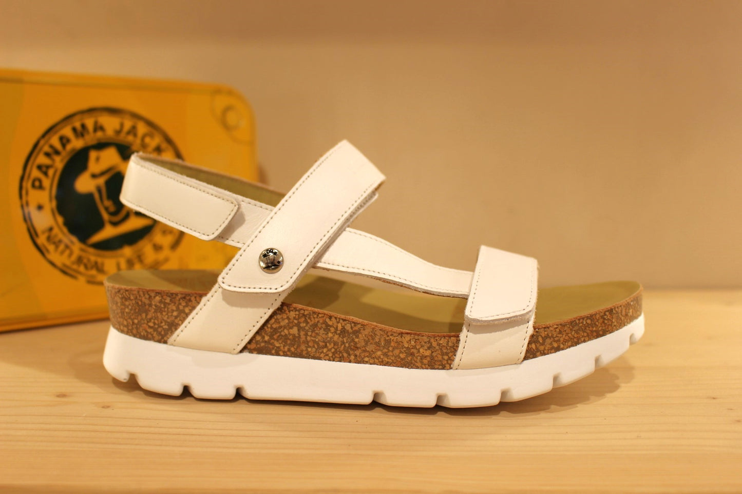 Sandale cuir et scratch fabrication espagnole PANAMA JACK