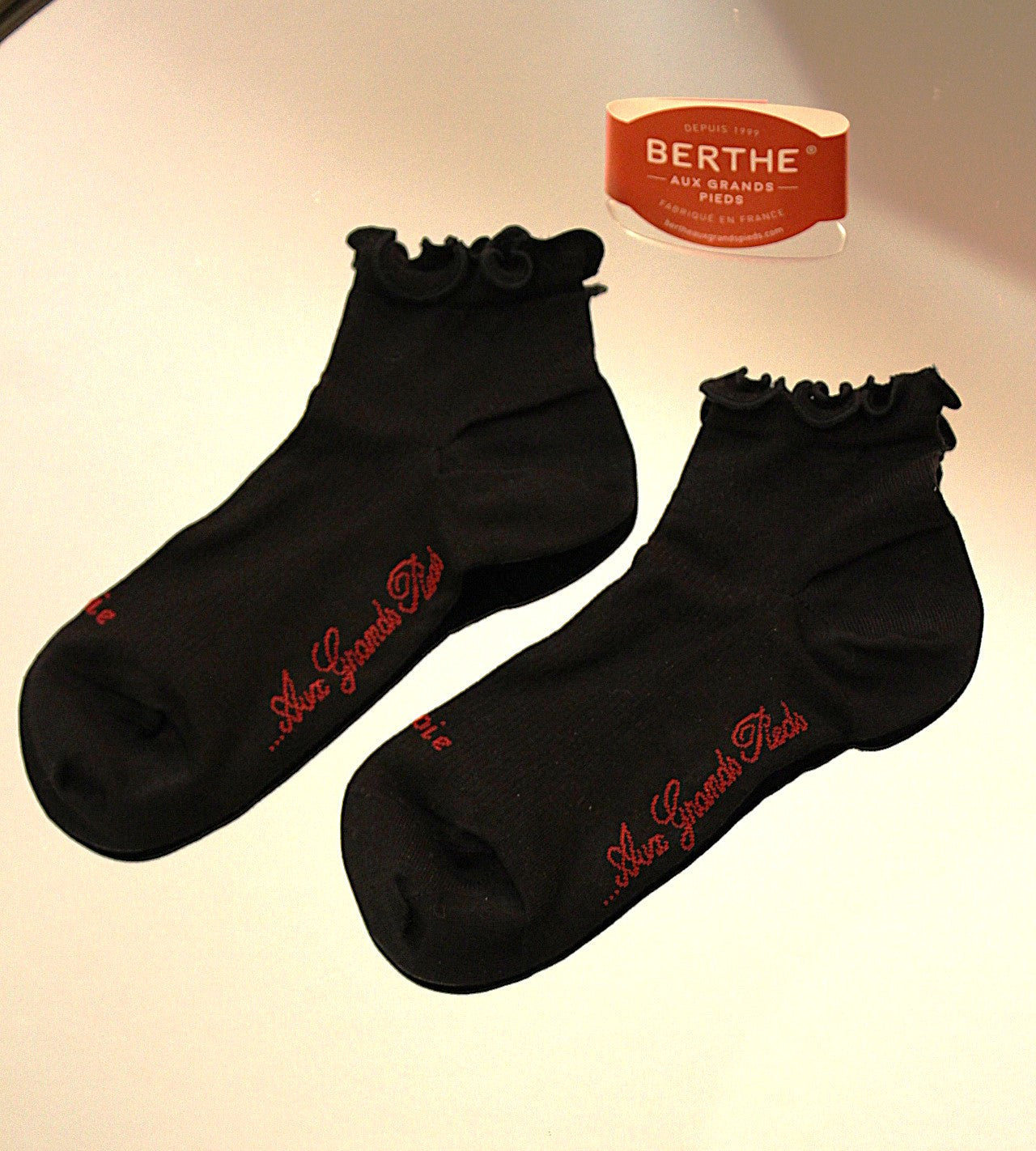 Chaussette courte en soie fabrication française BERTHE AUX GRANDS PIEDS