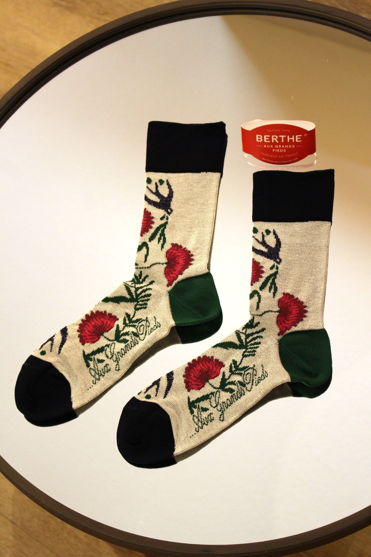 Chaussette fil d'écosse BERTHE AUX GRANDS PIEDS