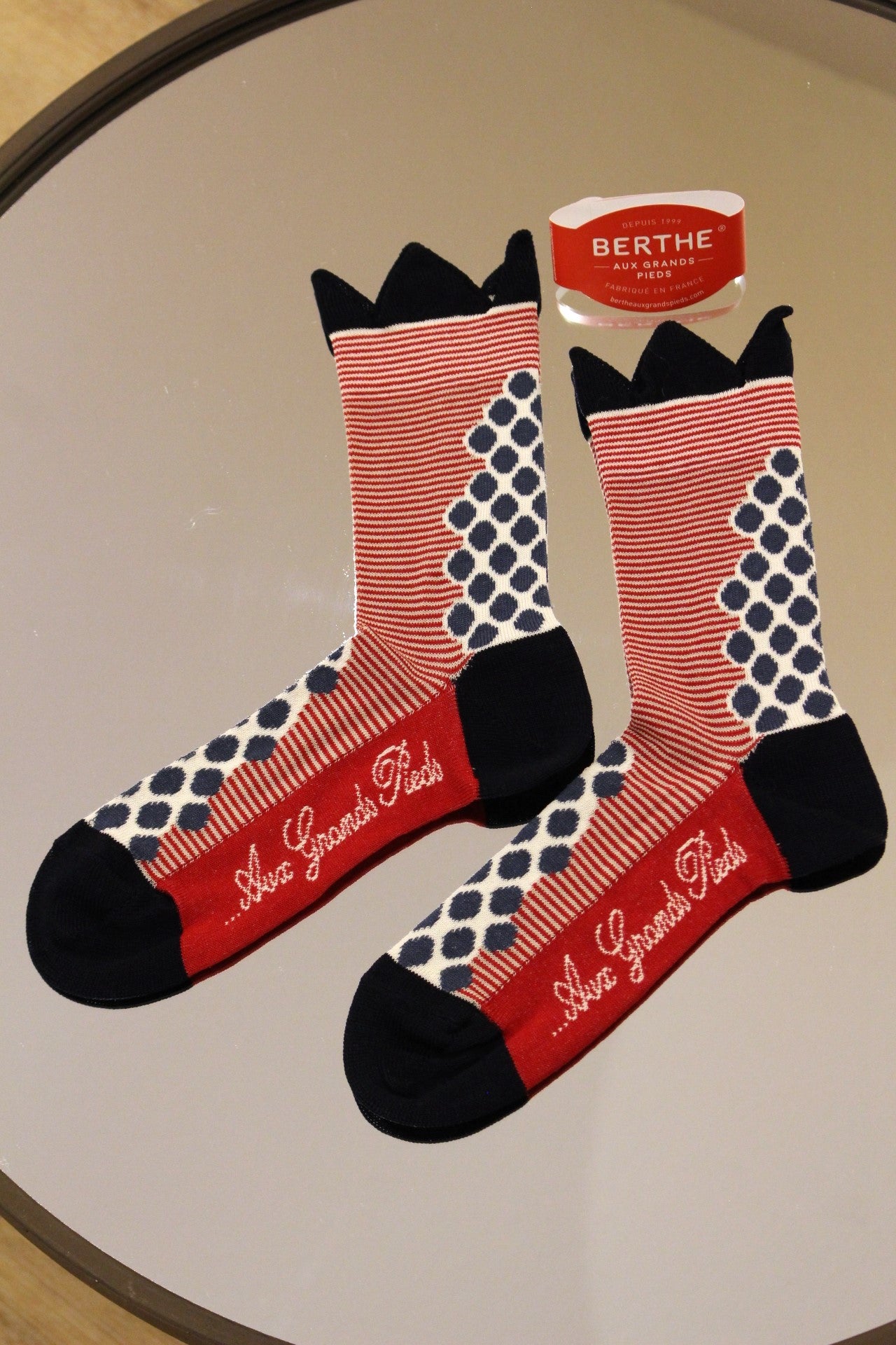 Chaussette fil d'écosse BERTHE AUX GRANDS PIEDS