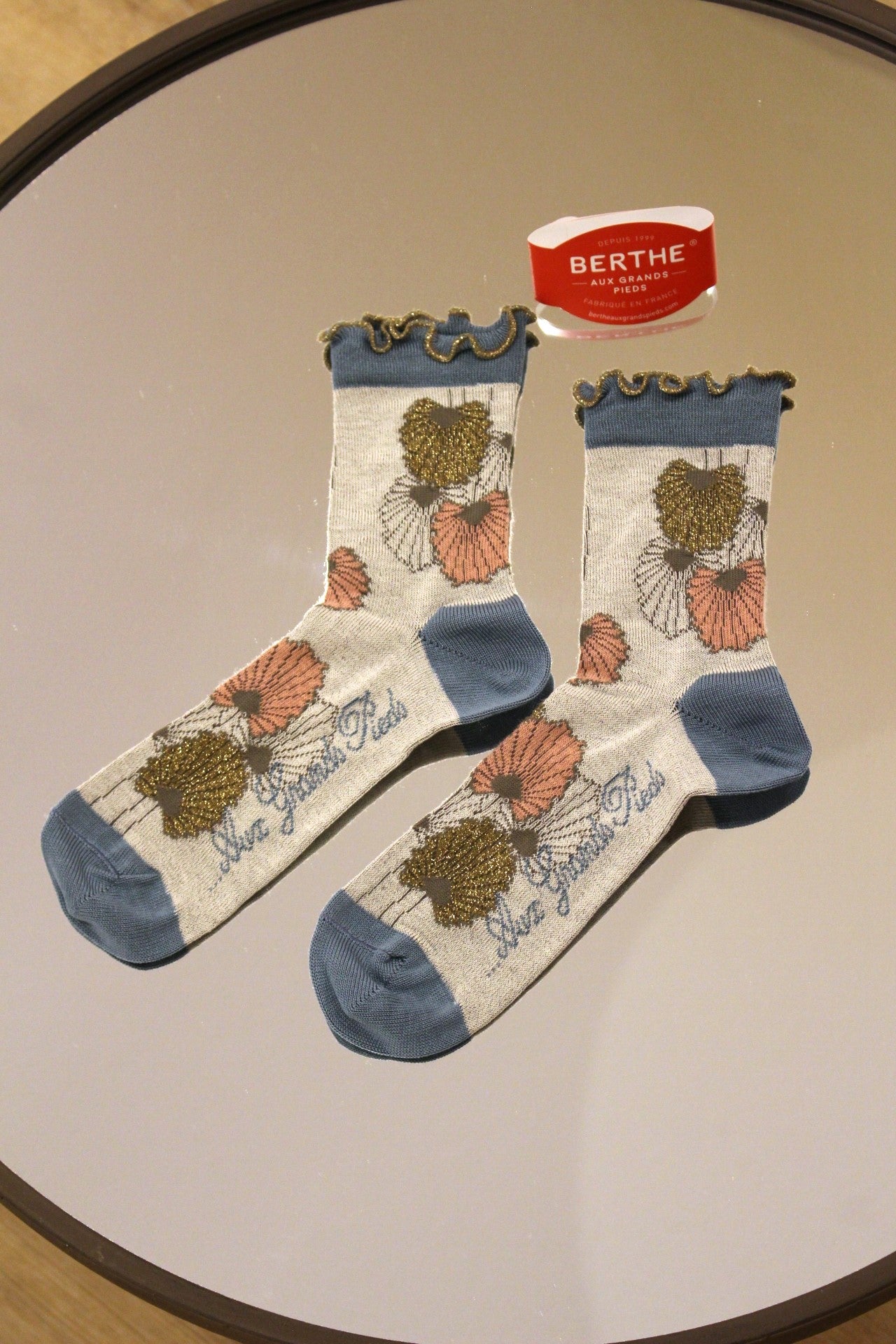 Chaussette fil d'écosse BERTHE AUX GRANDS PIEDS