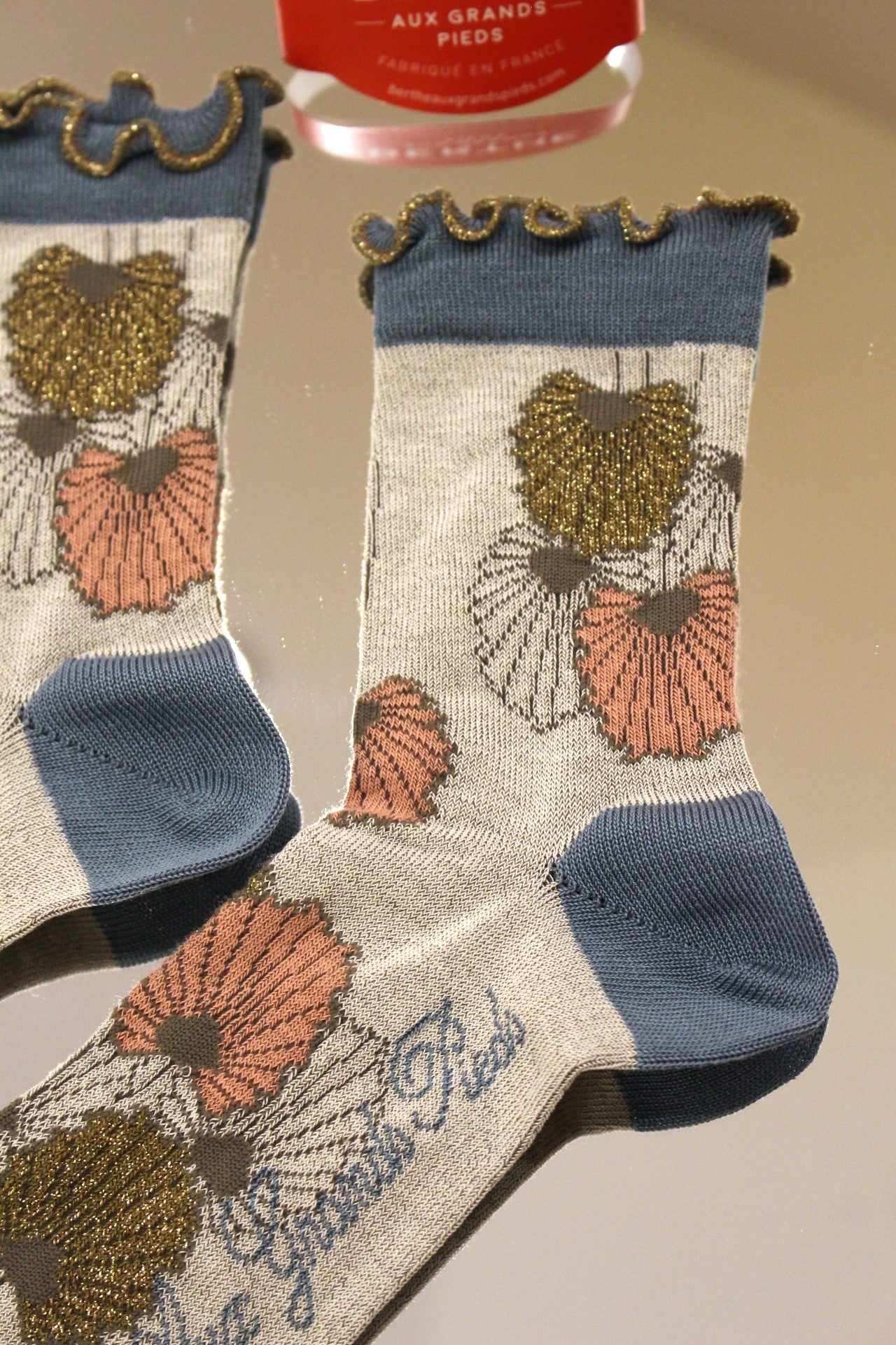 Chaussette fil d'écosse BERTHE AUX GRANDS PIEDS