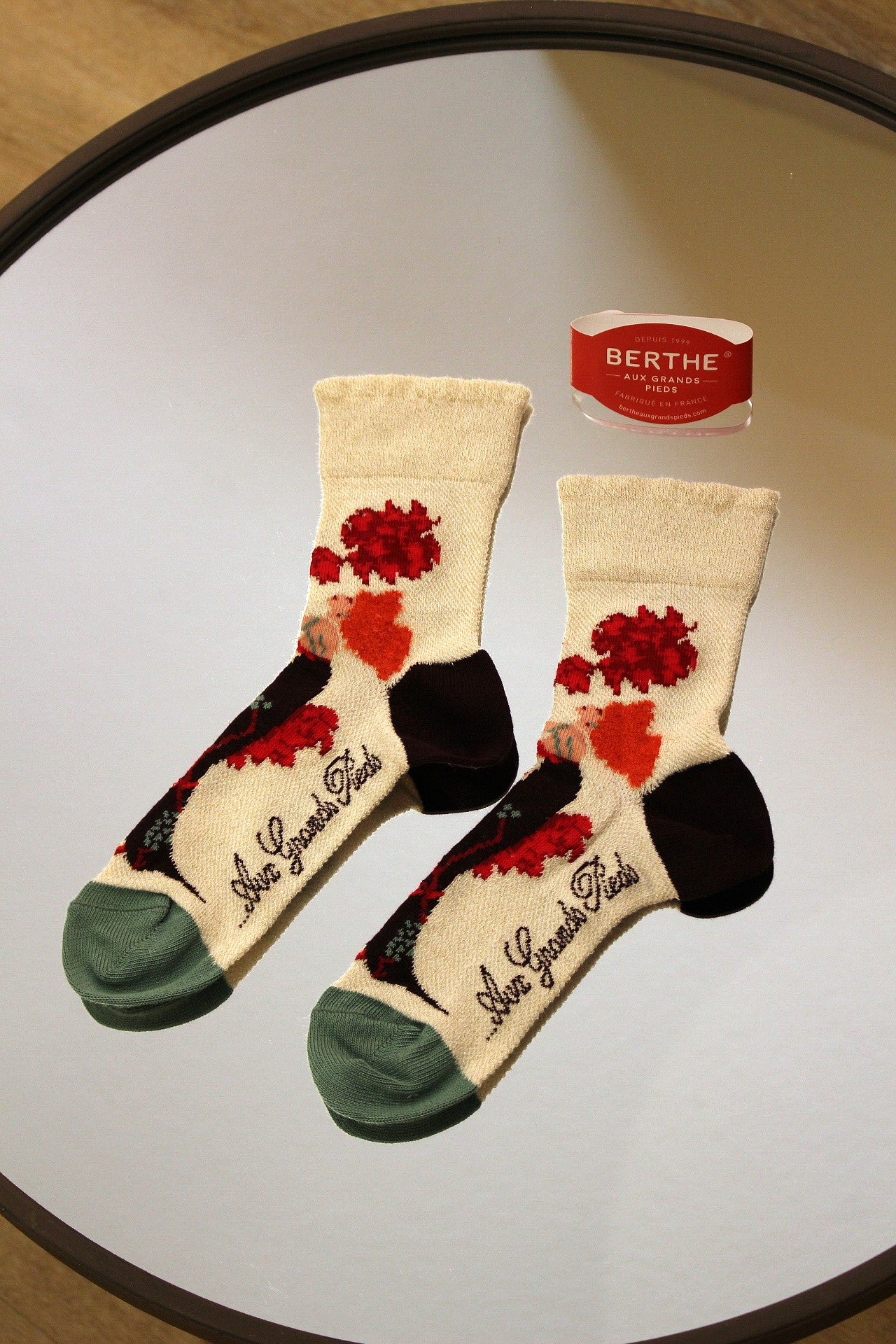 Chaussette fil d'écosse BERTHE AUX GRANDS PIEDS