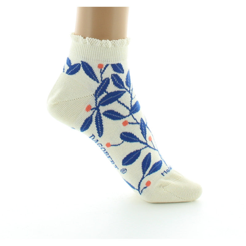 Chaussette DAGOBERT pour femme thème feuille