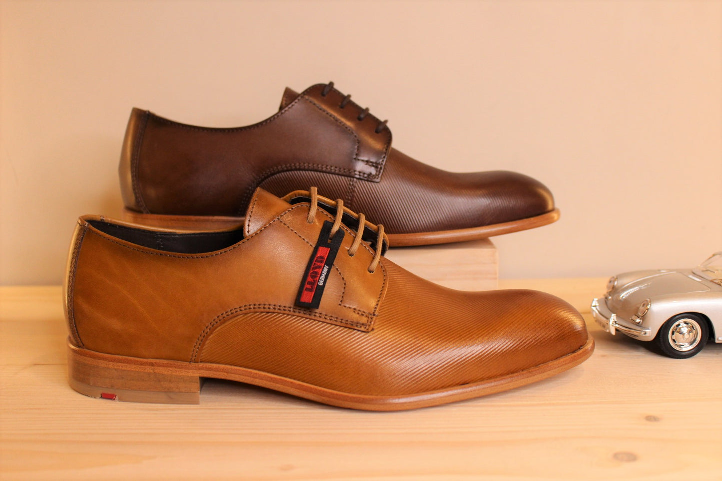 Chaussures homme LLOYD Derby cuir cognac ou cognac