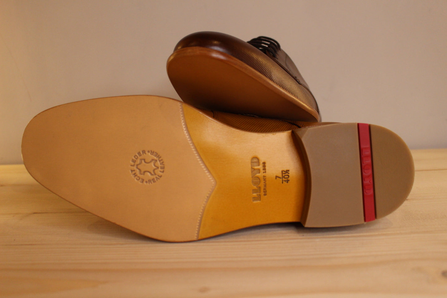 Chaussures homme LLOYD Derby cuir cognac ou cognac