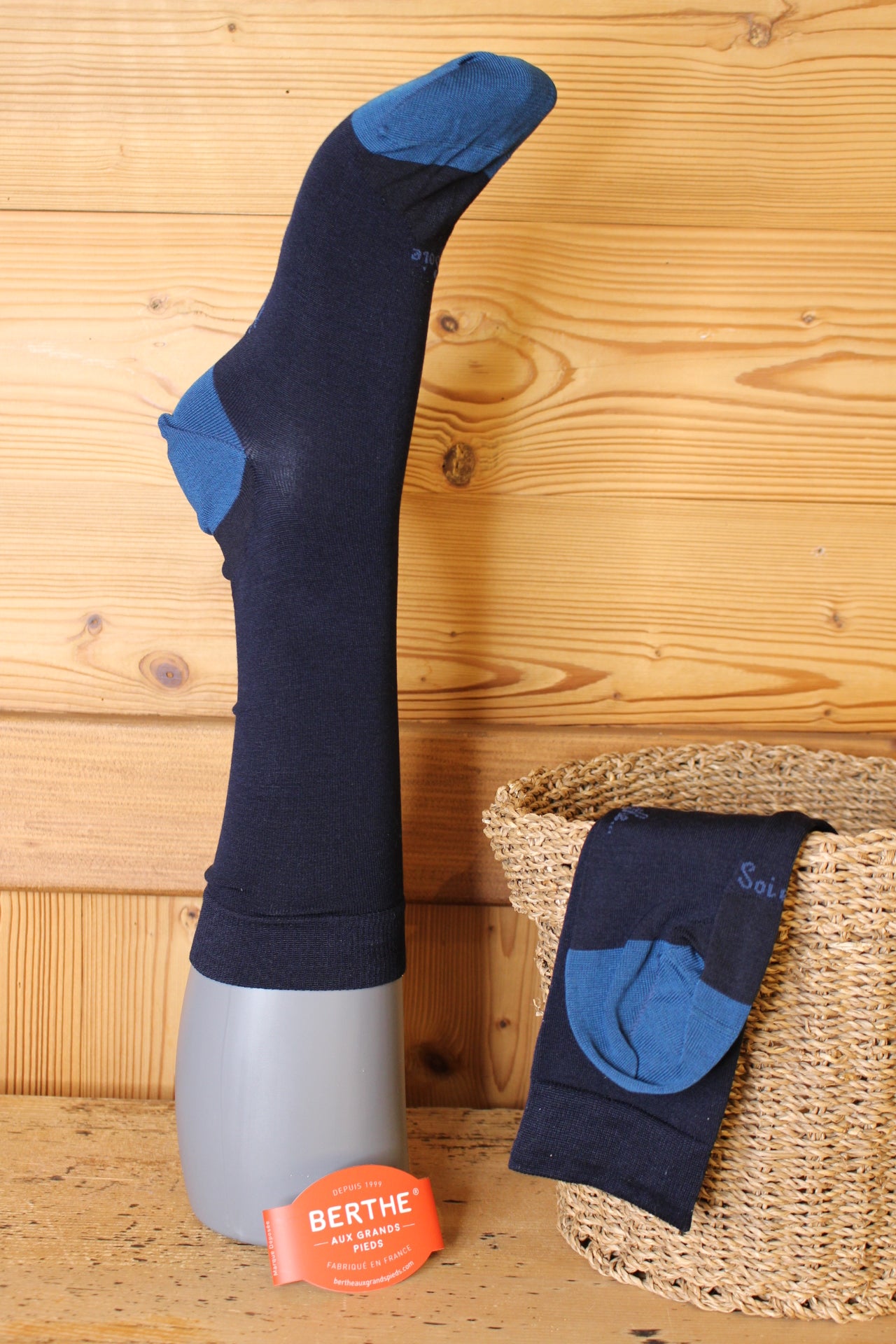 Chaussettes soie pour Hommes BERTHE AUX GRANDS PIEDS