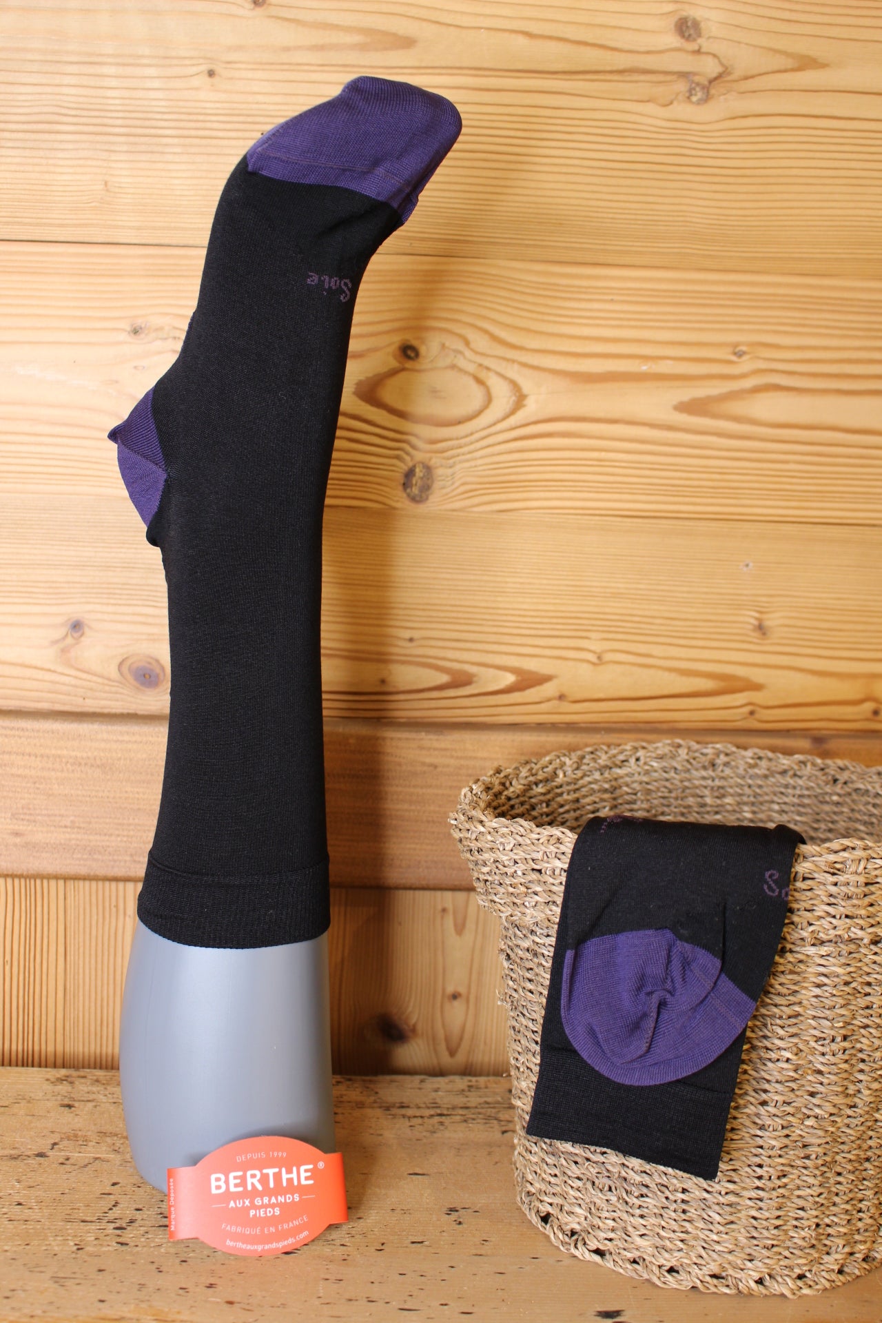 Chaussettes soie pour Hommes BERTHE AUX GRANDS PIEDS
