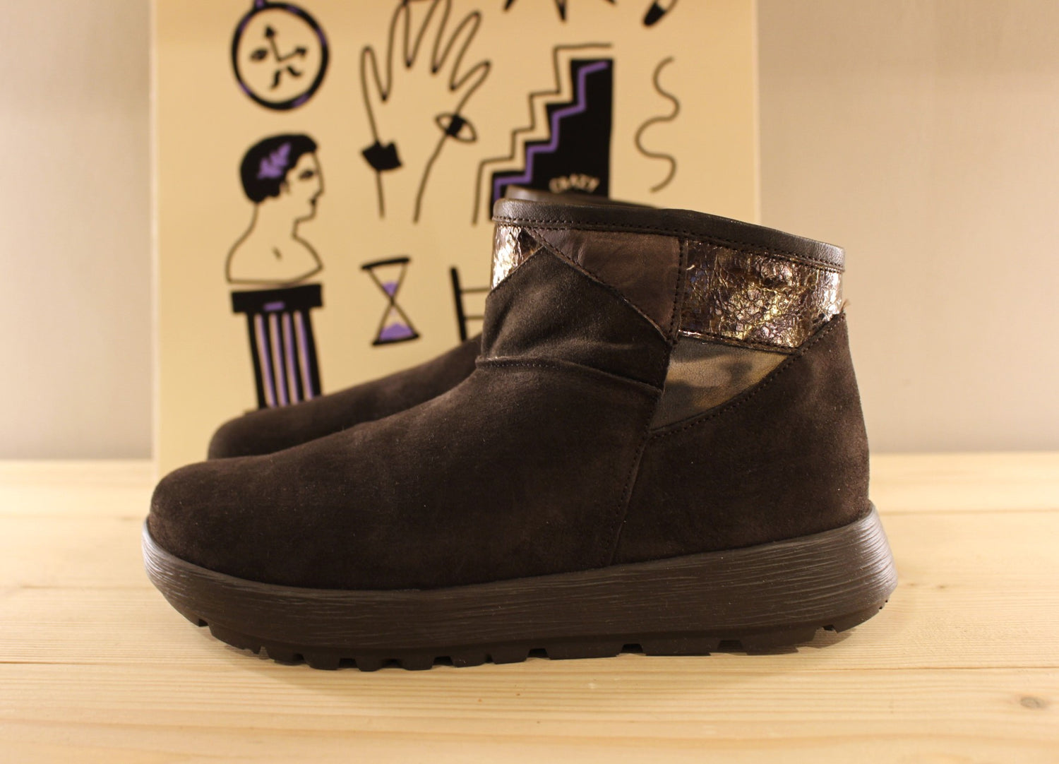 Boots en mouton de chez Think