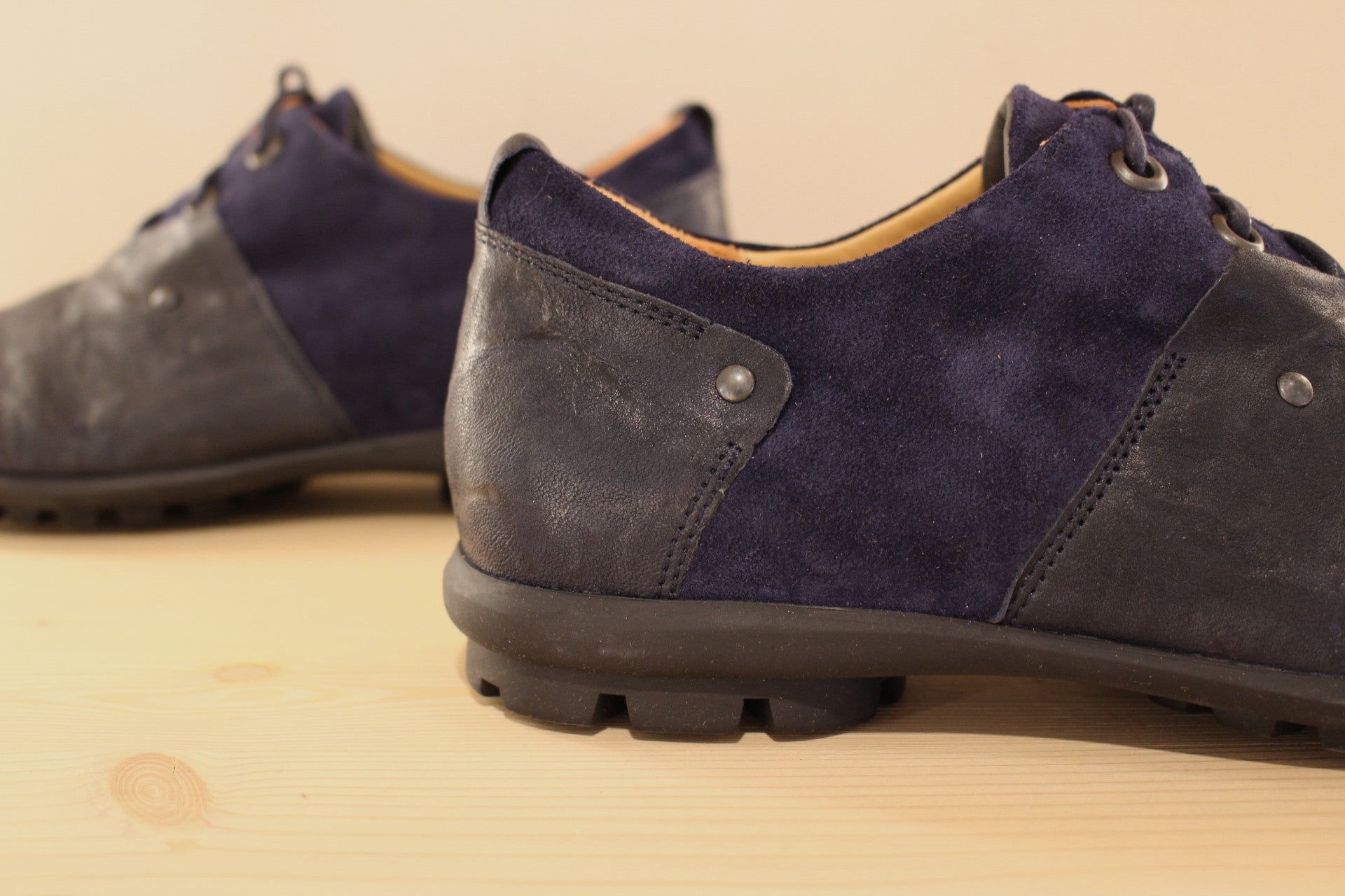 Richelieu en cuir bleu pour homme THINK