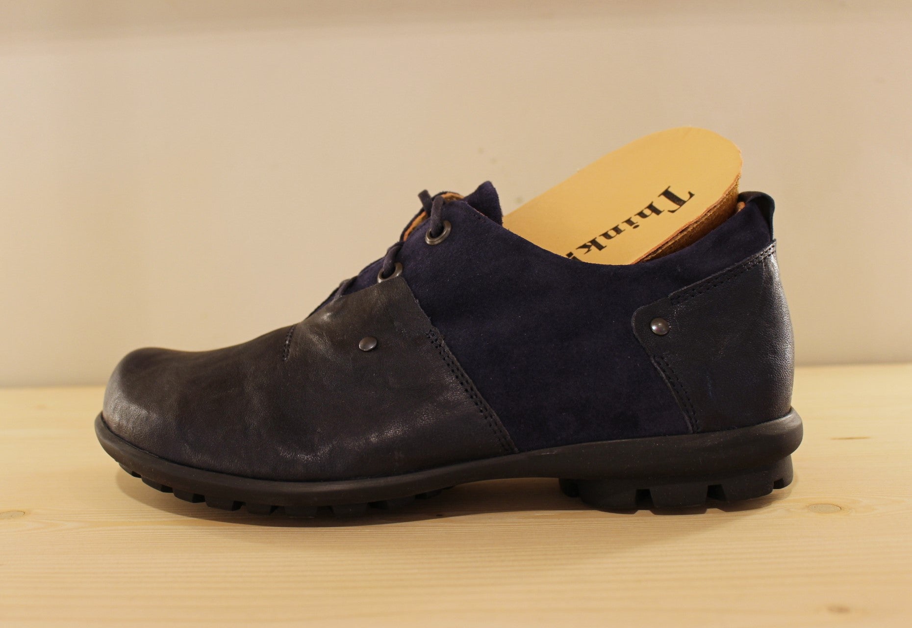 Richelieu en cuir bleu pour homme THINK