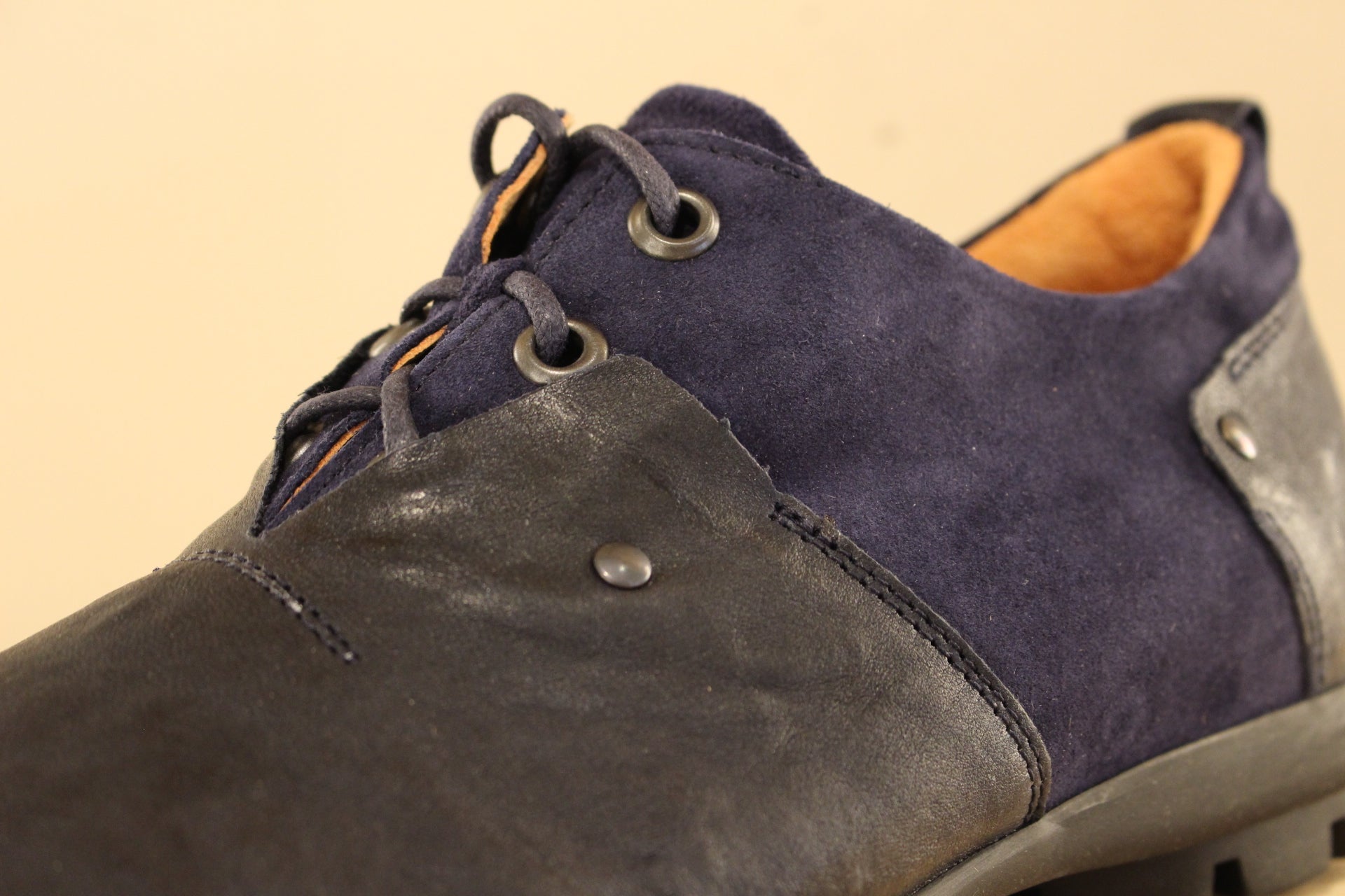 Richelieu en cuir bleu pour homme THINK
