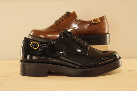 Derby VEGAN TAMARIS en noir ou muscat