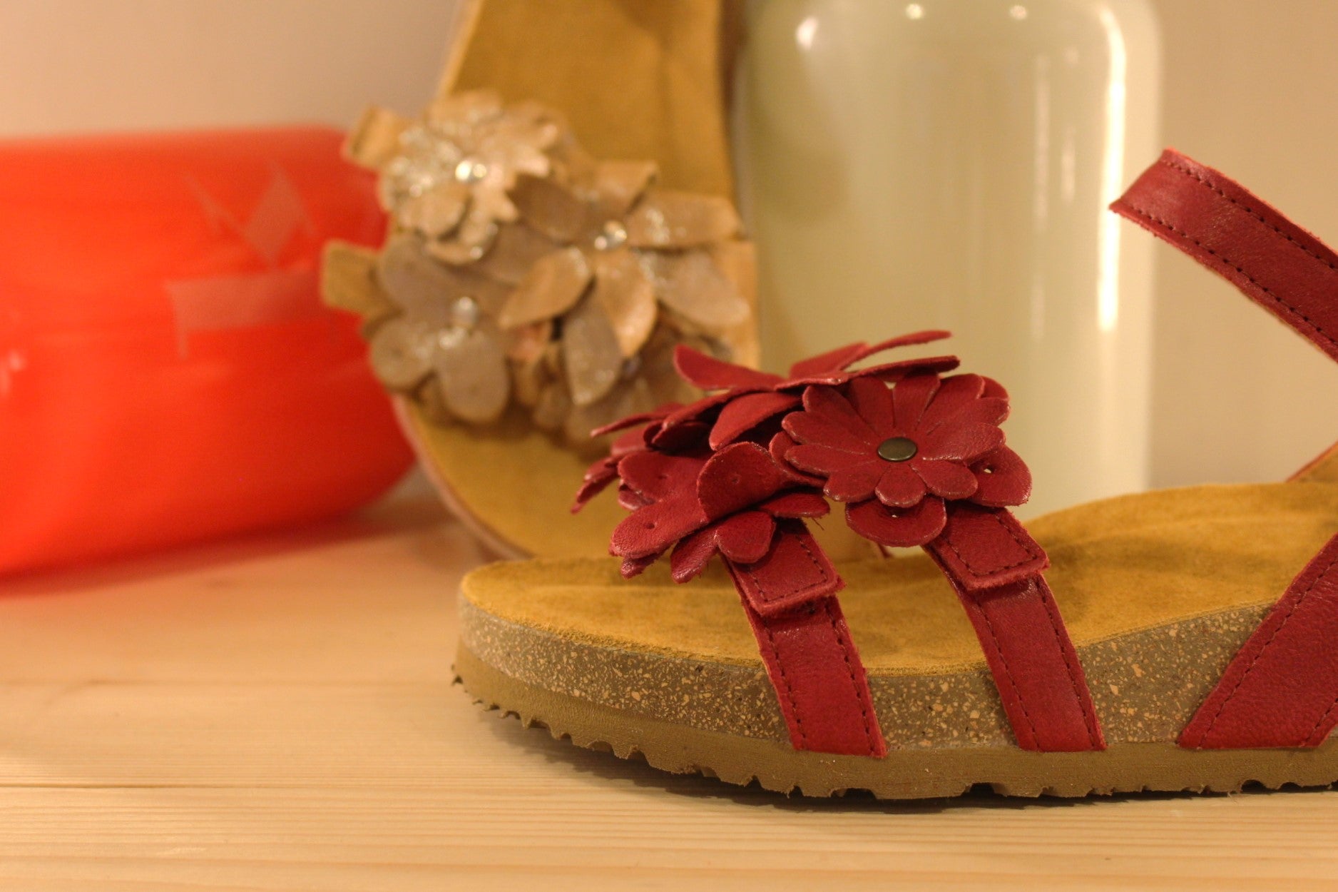 Sandale cuir THINK serrage par scratch et semelle anatomique