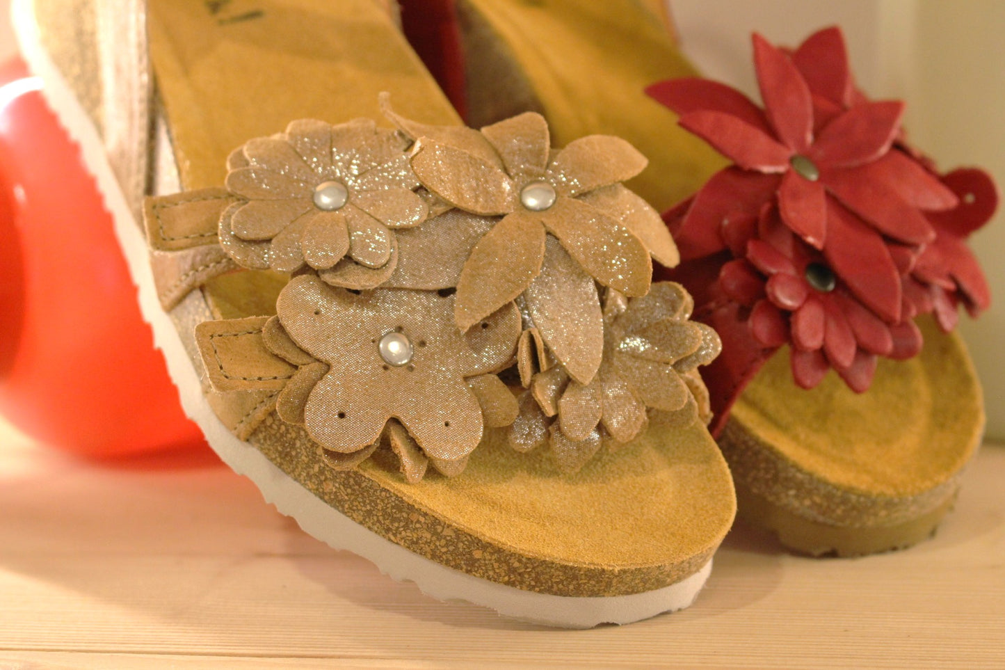 Sandale cuir THINK serrage par scratch et semelle anatomique