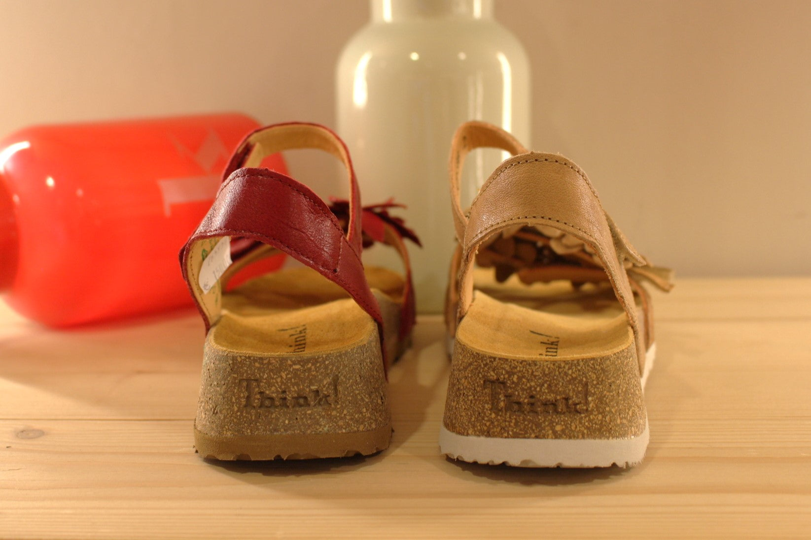 Sandale cuir THINK serrage par scratch et semelle anatomique