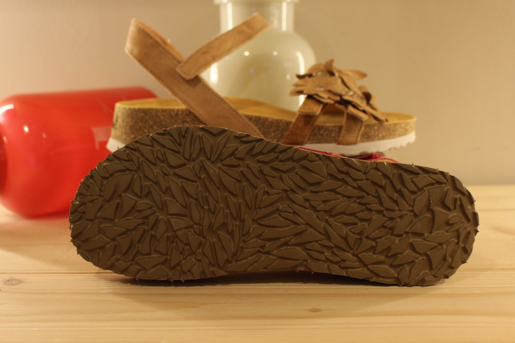 Sandale cuir THINK serrage par scratch et semelle anatomique