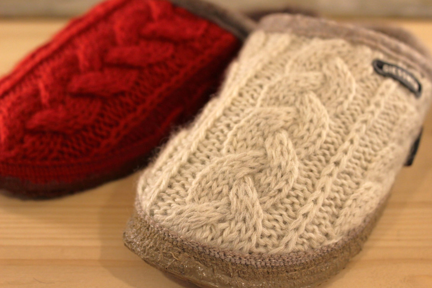 Chausson femme en pur laine torsadée Giesswein