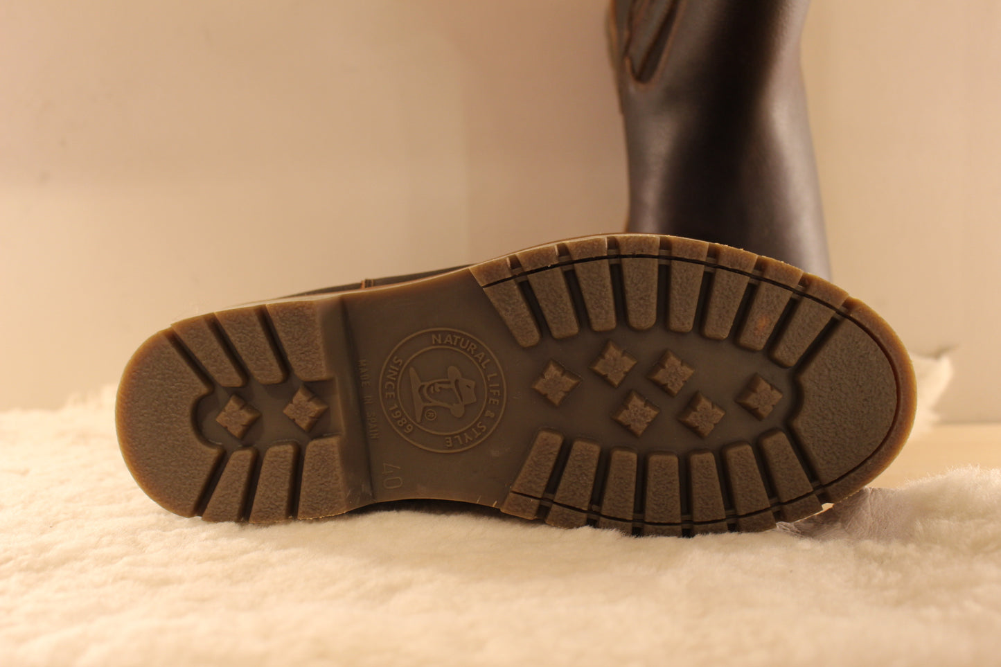 Bottine cuir waterproof marron avec zip PANAMA JACK