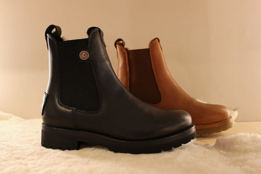 Chelsea cuir traité waterproof et doublées mouton PANAMA JACK