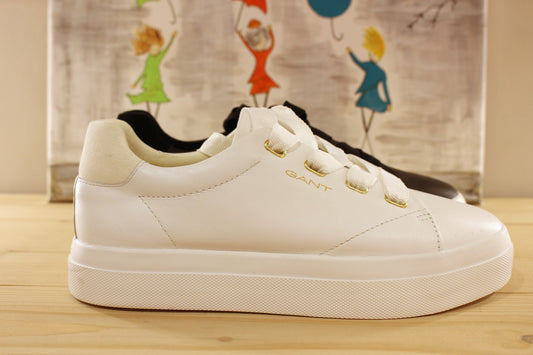 Sneaker cuir blanc ou noir semelle interne amovible GANT