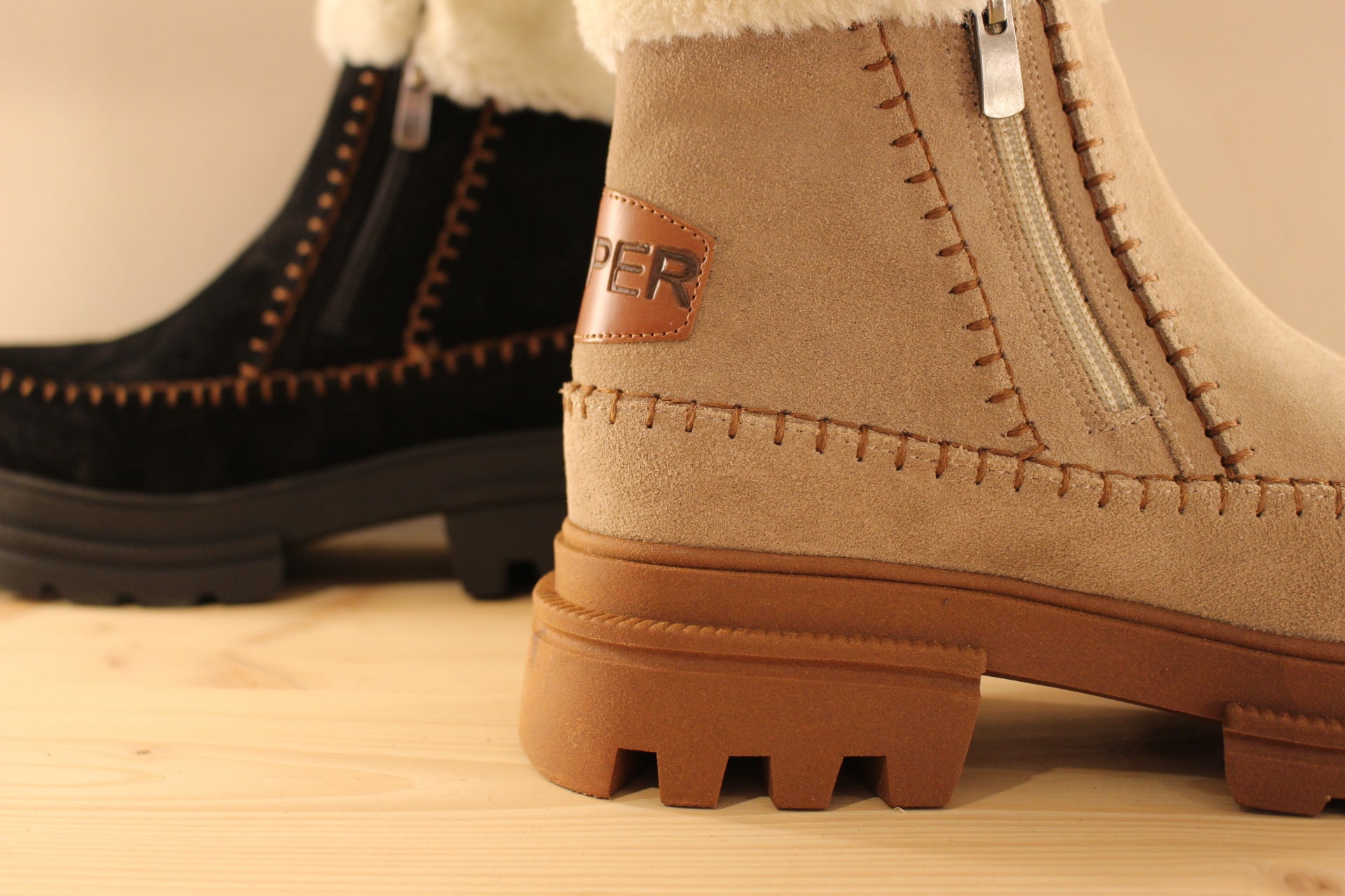 Bottines chaudes deux zips HOOPER