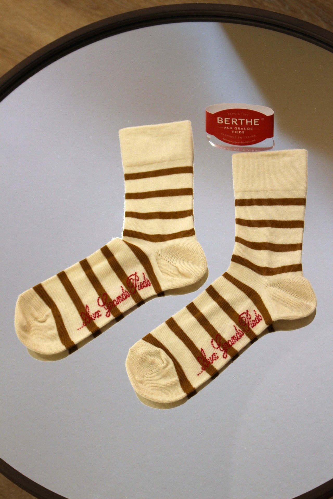 Chaussettes coton marinières BERTHE AUX GRANDS PIEDS