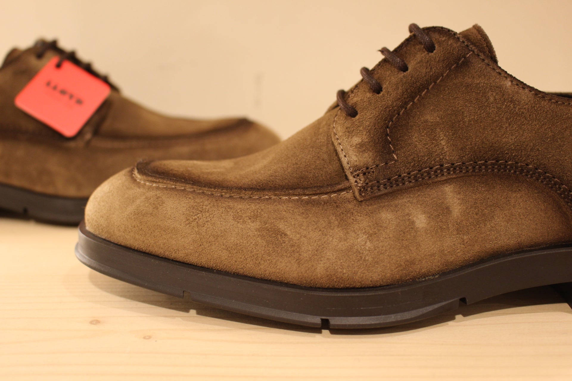 Derby homme LLOYD cuir velours marron