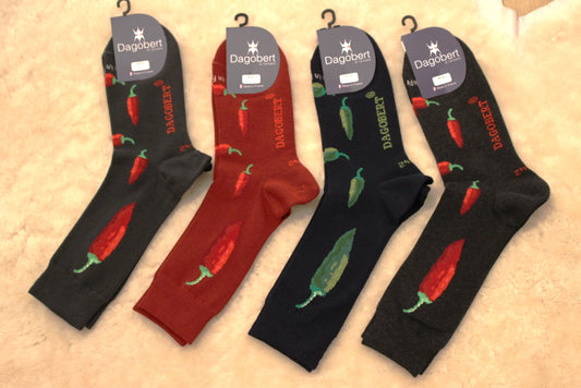 Chaussettes DAGOBERT thème piment