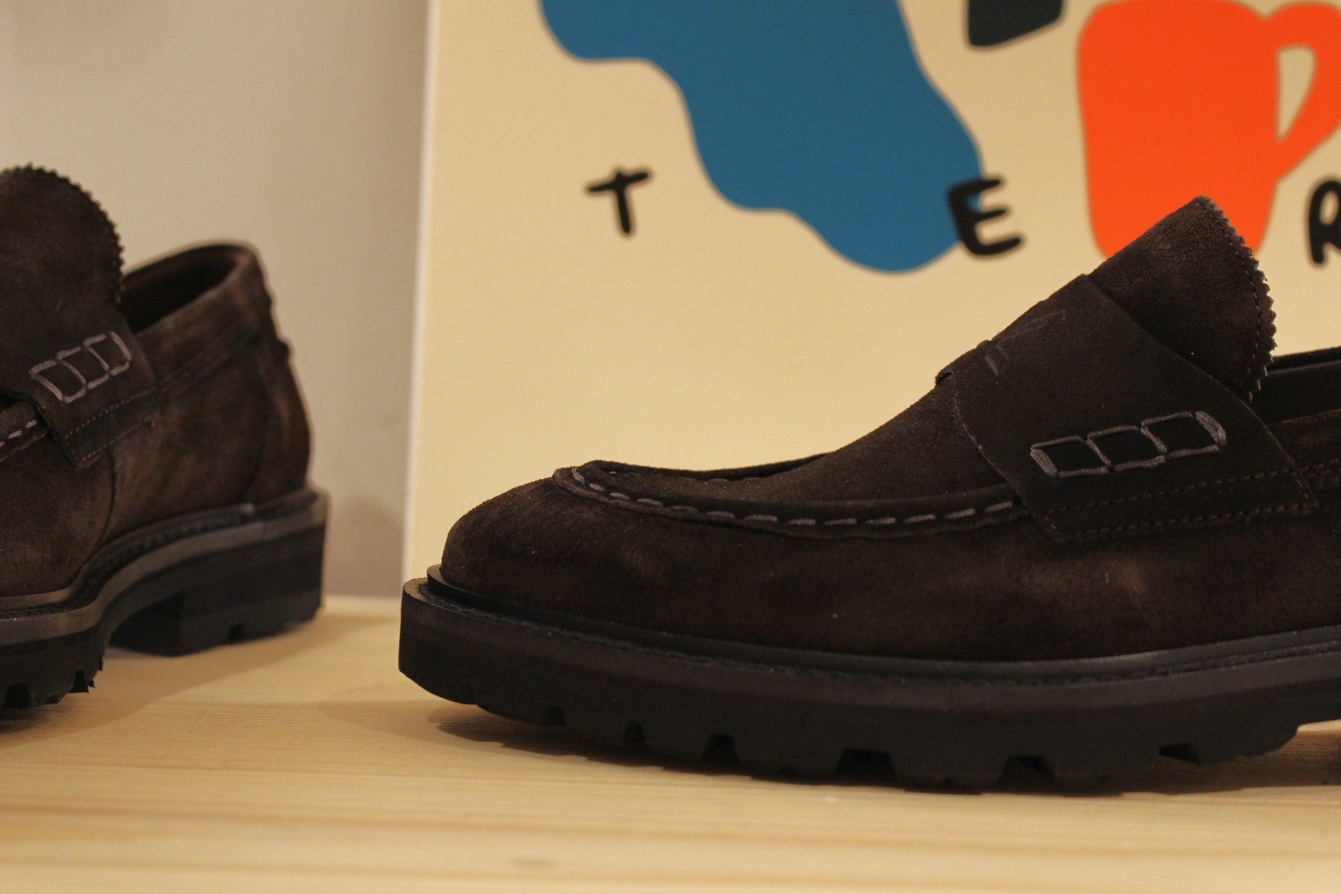 Mocassins en cuir velours LLOYD légèrement effilé