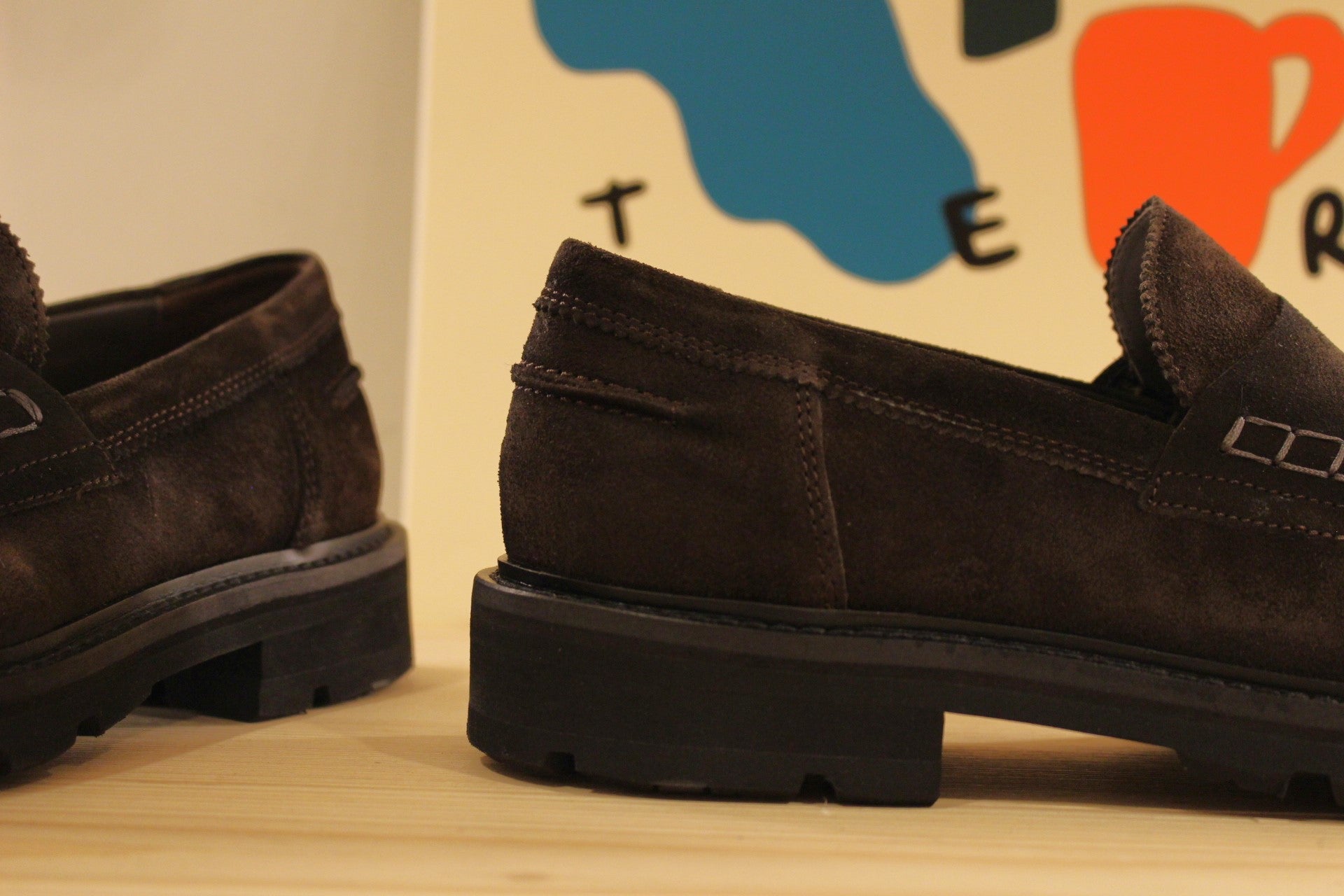 Mocassins en cuir velours LLOYD légèrement effilé