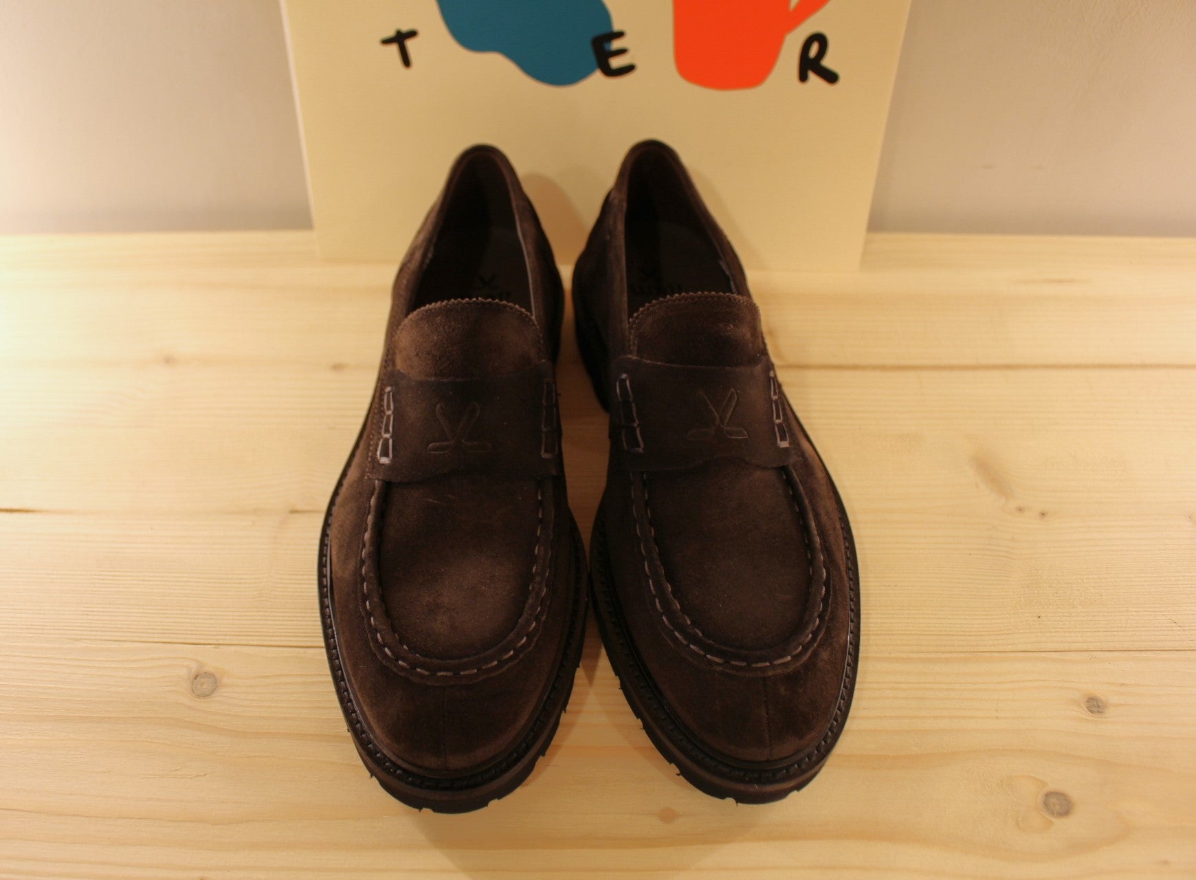 Mocassins en cuir velours LLOYD légèrement effilé